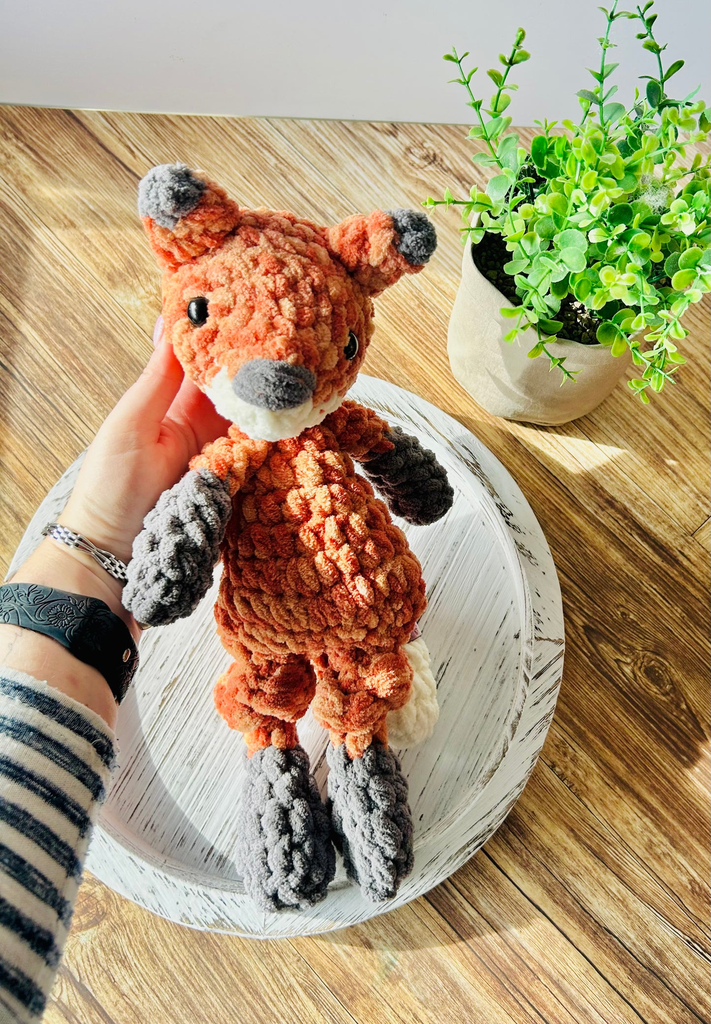 Mini Ford Fox - Crochet Snuggler / Lovey