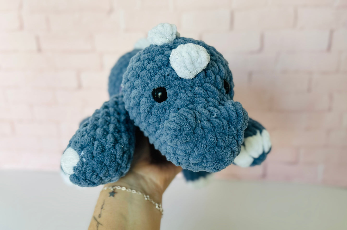 Dune Dino - Knotted Crochet Plushie