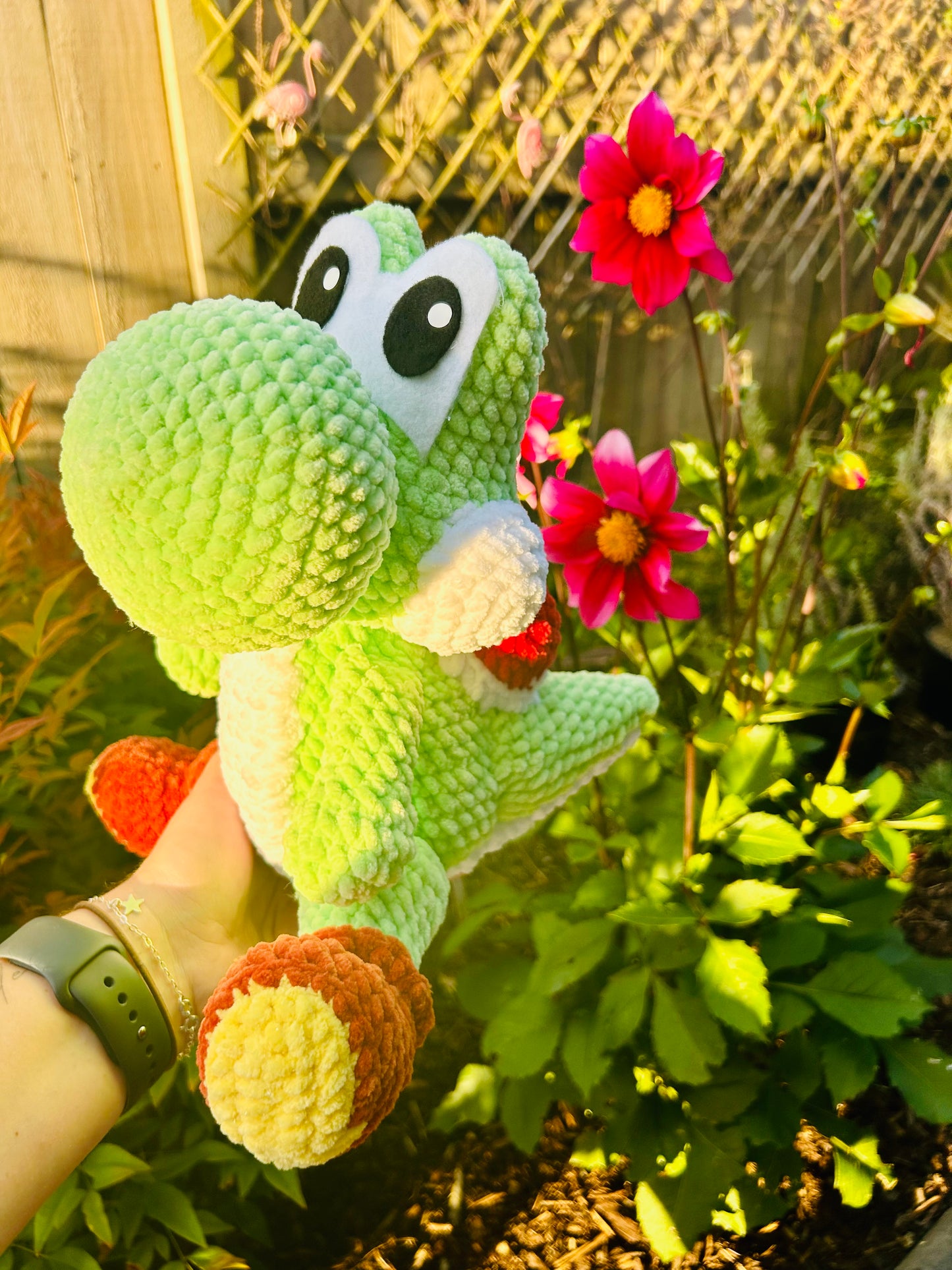 Yoshi, inspired Crochet Toy