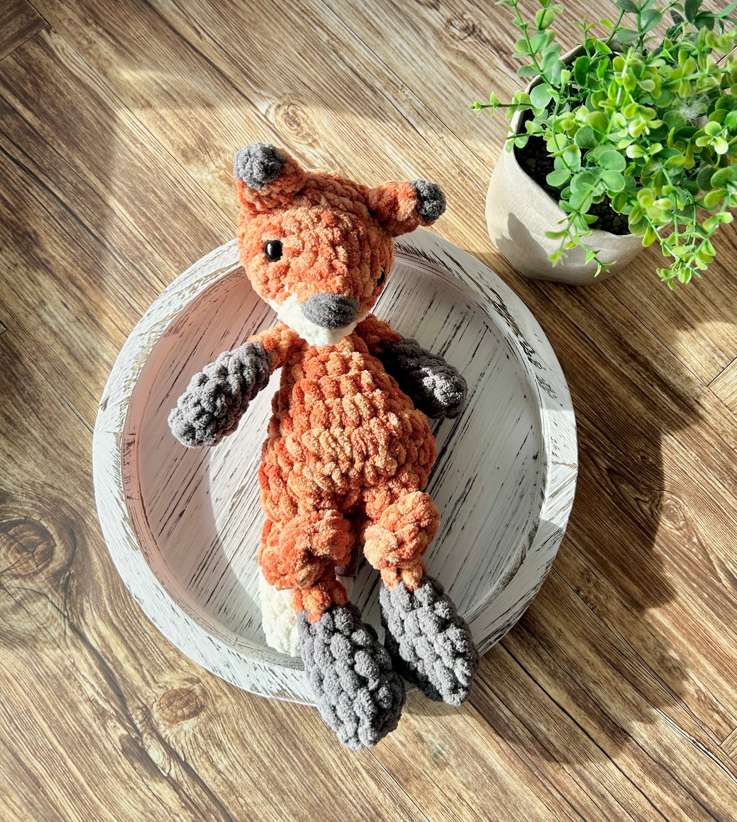 Mini Ford Fox - Crochet Snuggler / Lovey