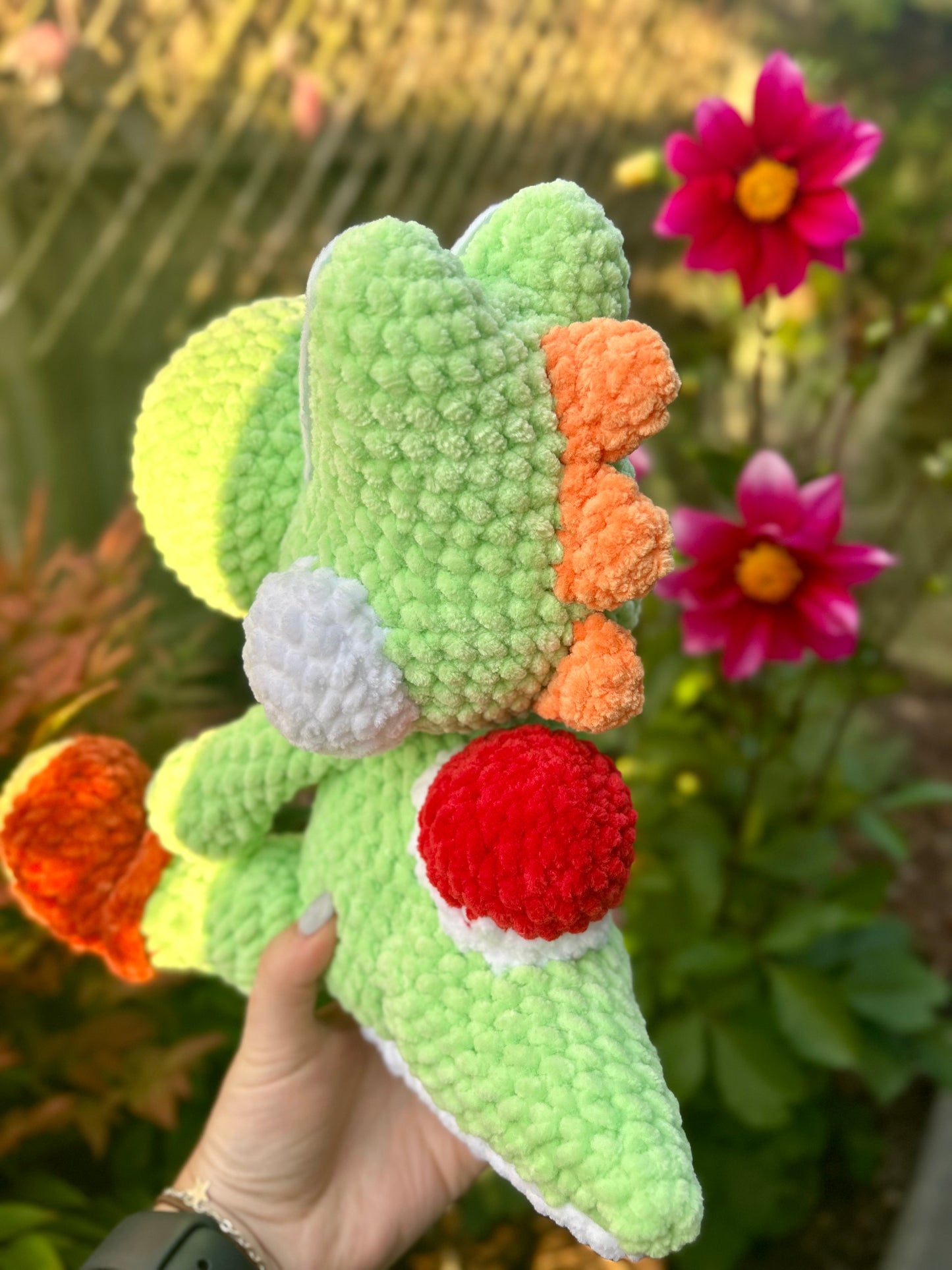 Yoshi, inspired Crochet Toy