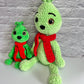 Mr Misunderstood - The Christmas Grinch Crochet Soft Toy / Plush