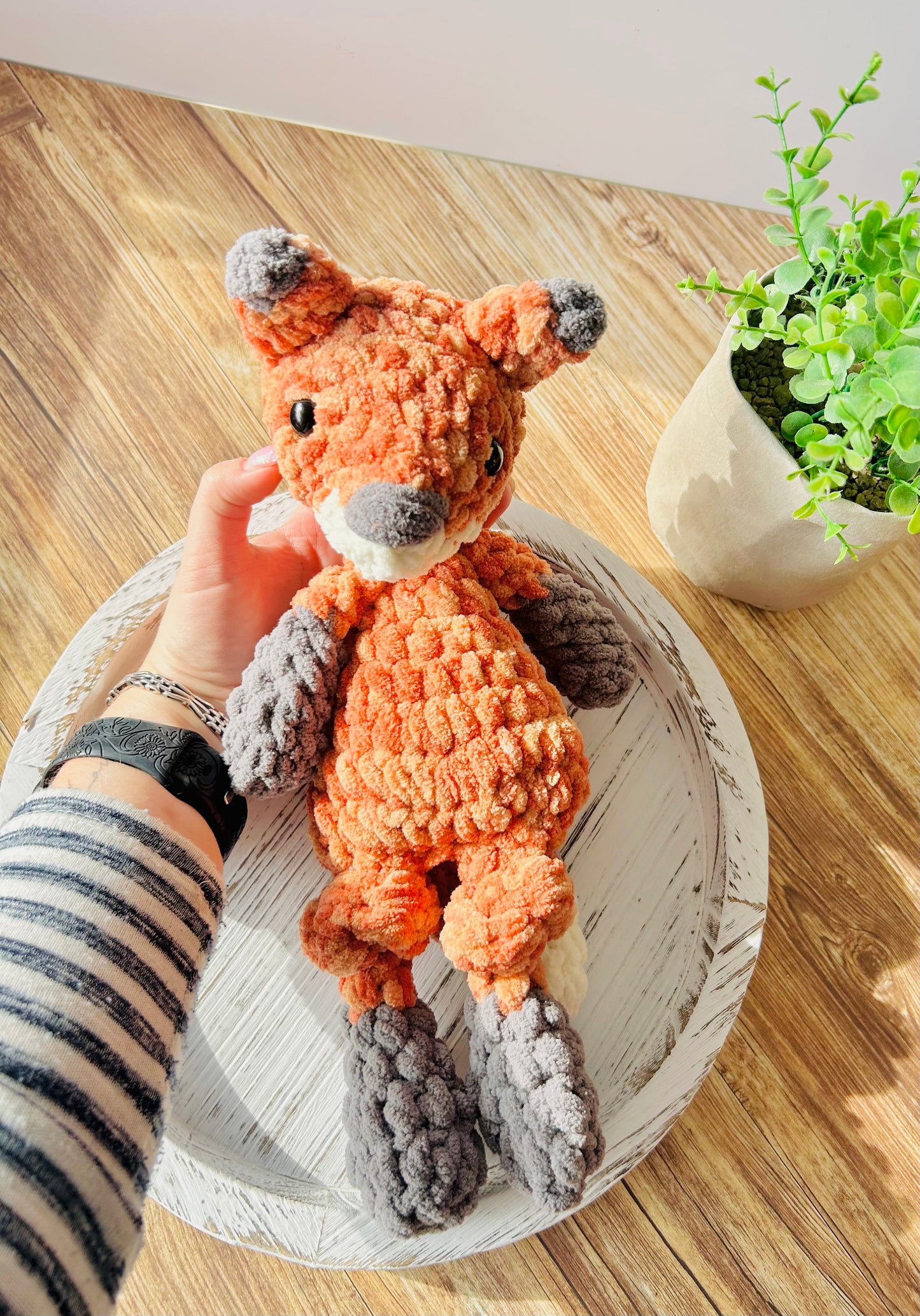 Mini Ford Fox - Crochet Snuggler / Lovey