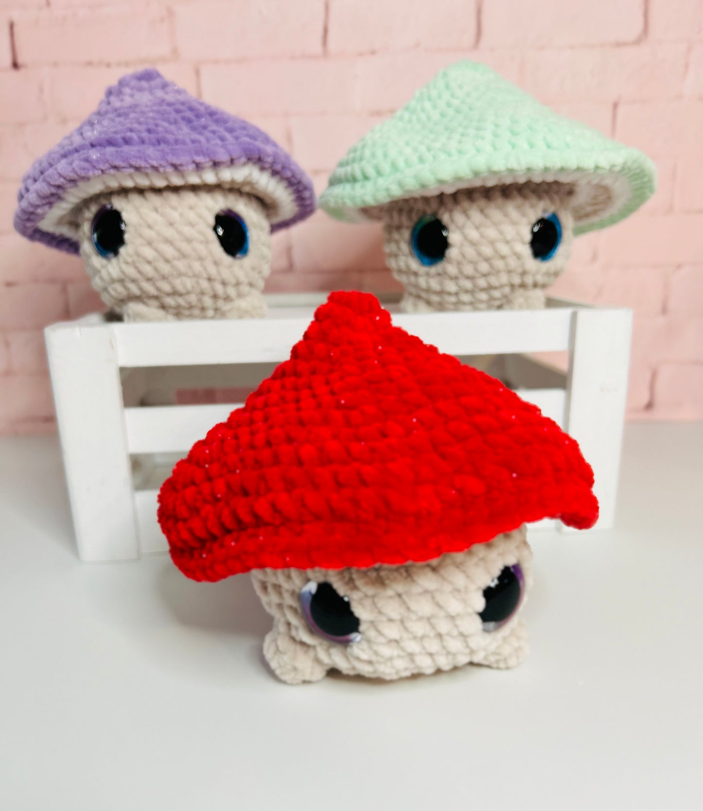 POP Top Mushrooms - Crochet Plush Toy