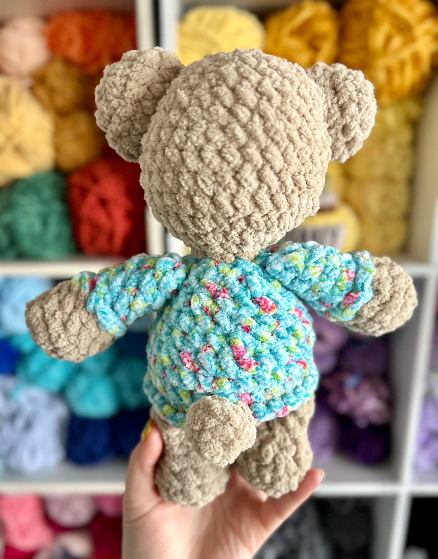 Snuggle Bear - Crochet Plush Toy