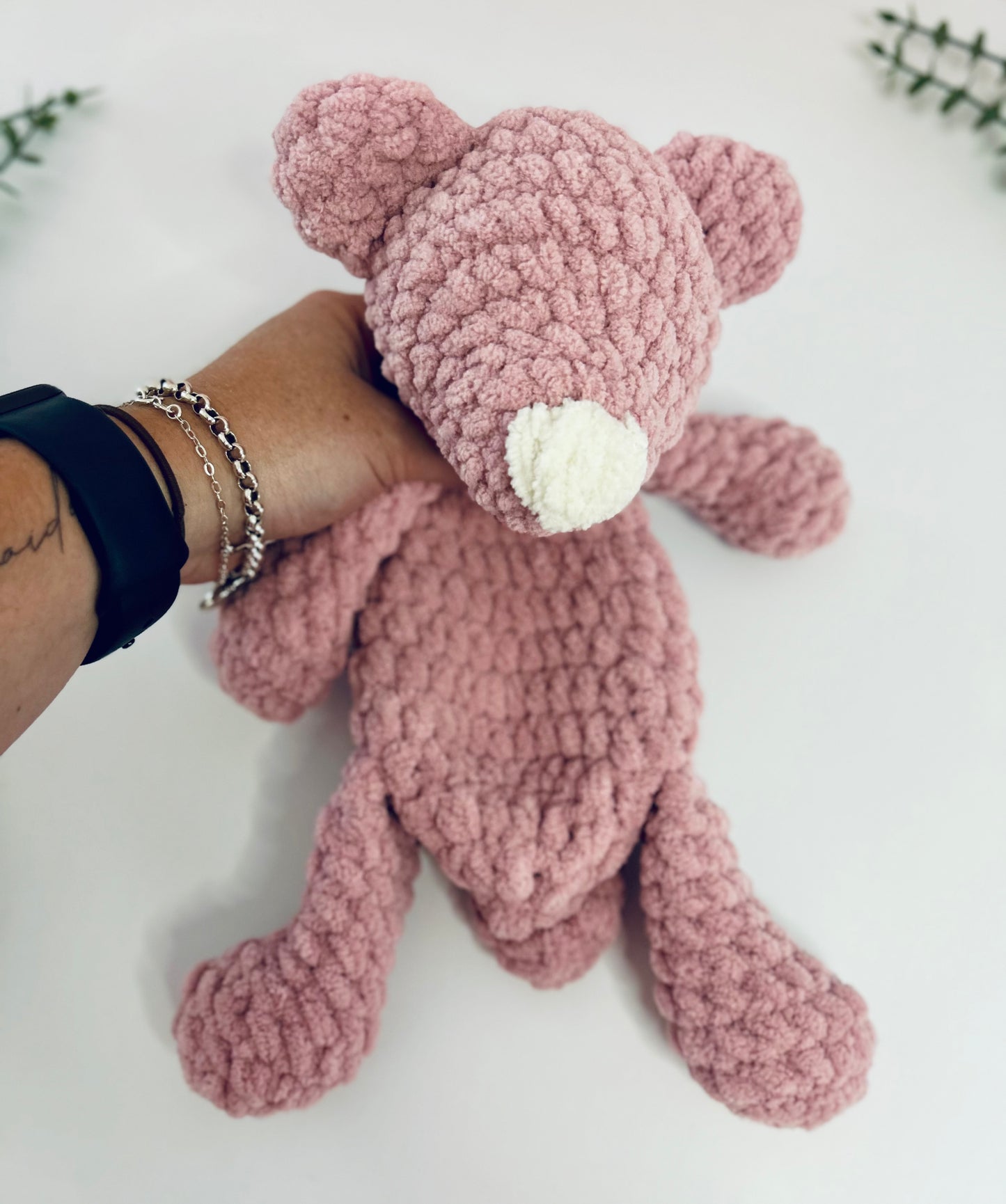 Jr Bear - Crochet Snuggler Soft Toy