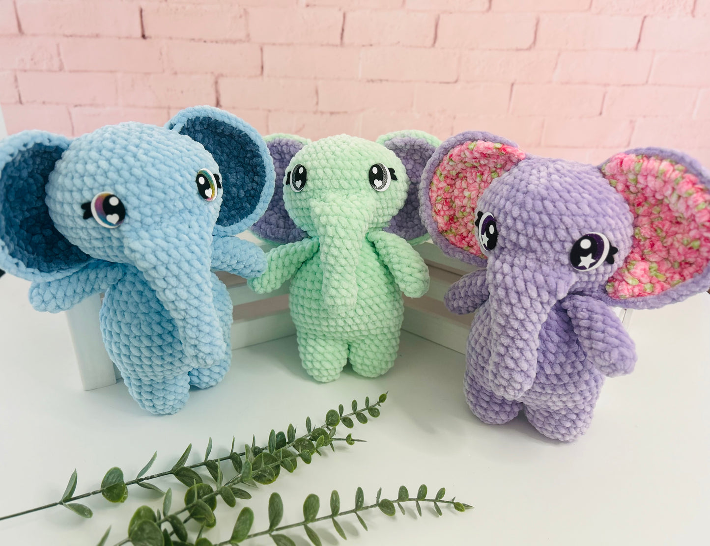 Ella the Elephant - Crochet Plushie