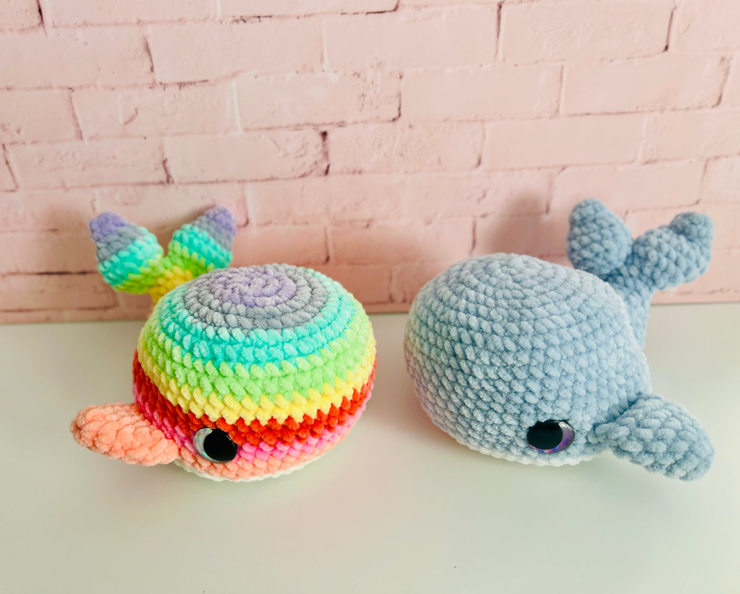 Mumma Whale + Babies - Crochet Soft Toy