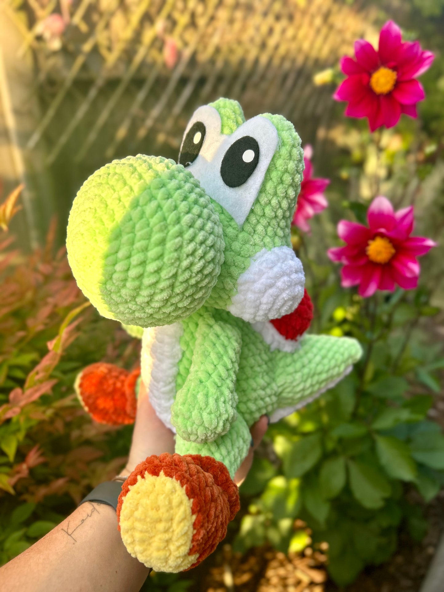 Yoshi, inspired Crochet Toy