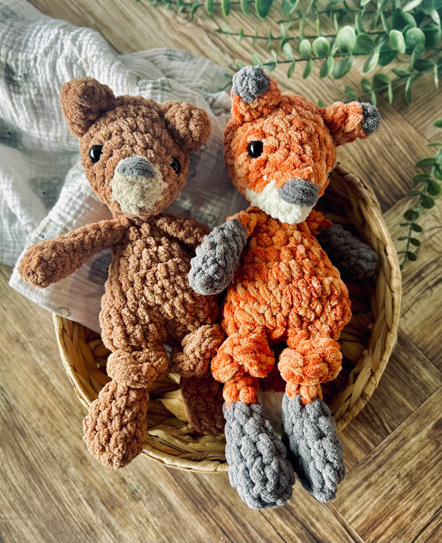 Mini Ever Bear - Crochet Snuggler / Lovey