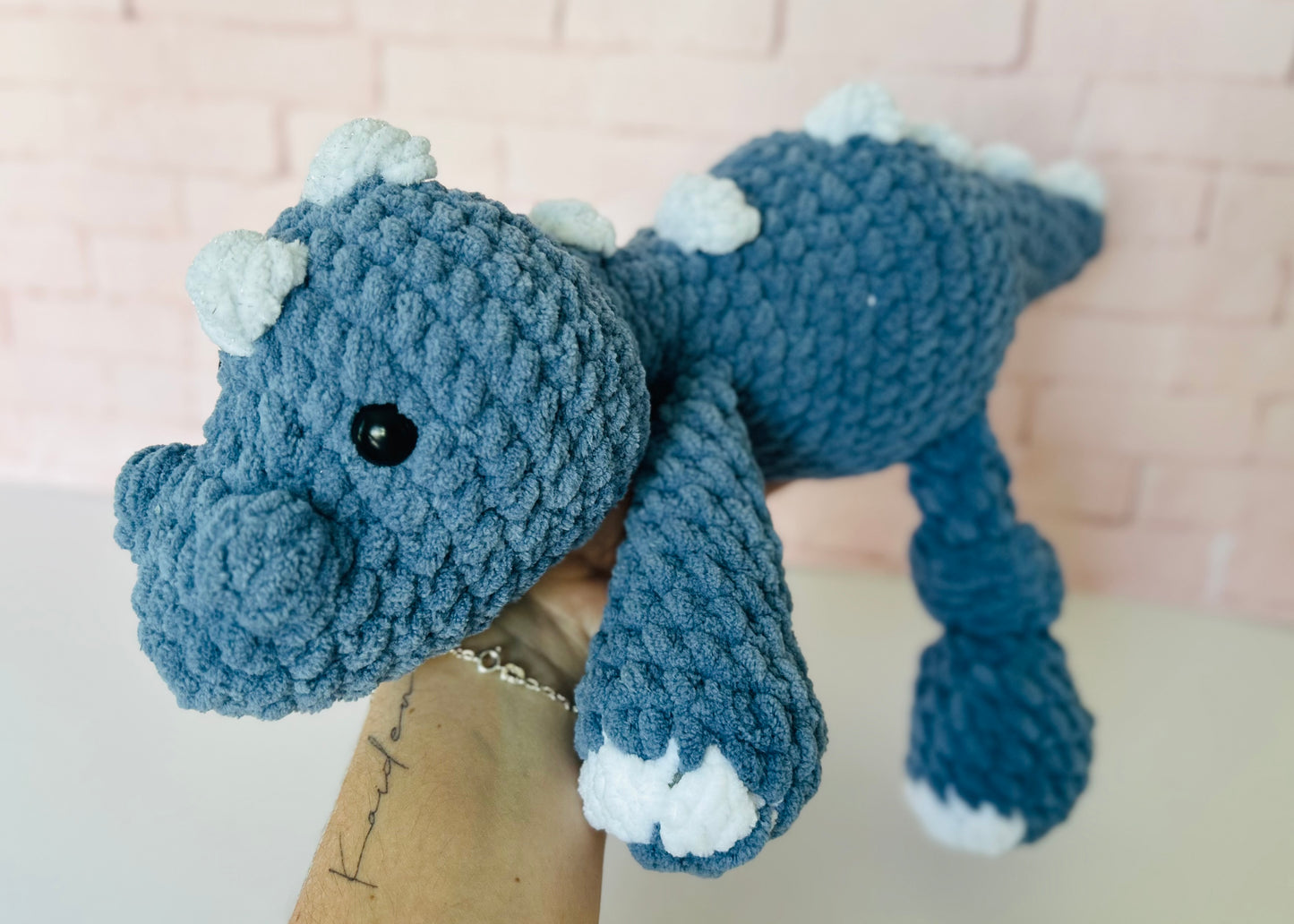 Dune Dino - Knotted Crochet Plushie