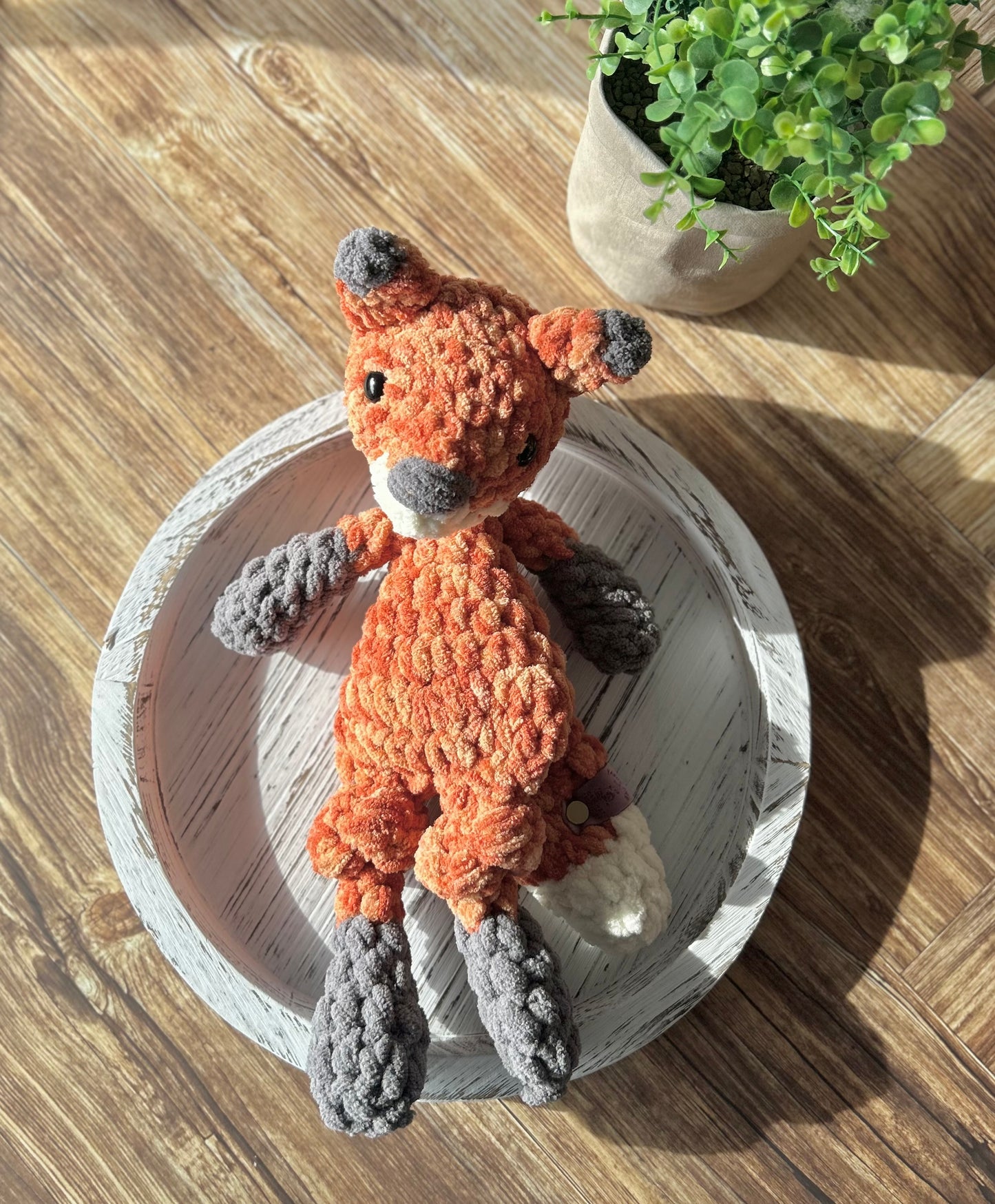 Mini Ford Fox - Crochet Snuggler / Lovey