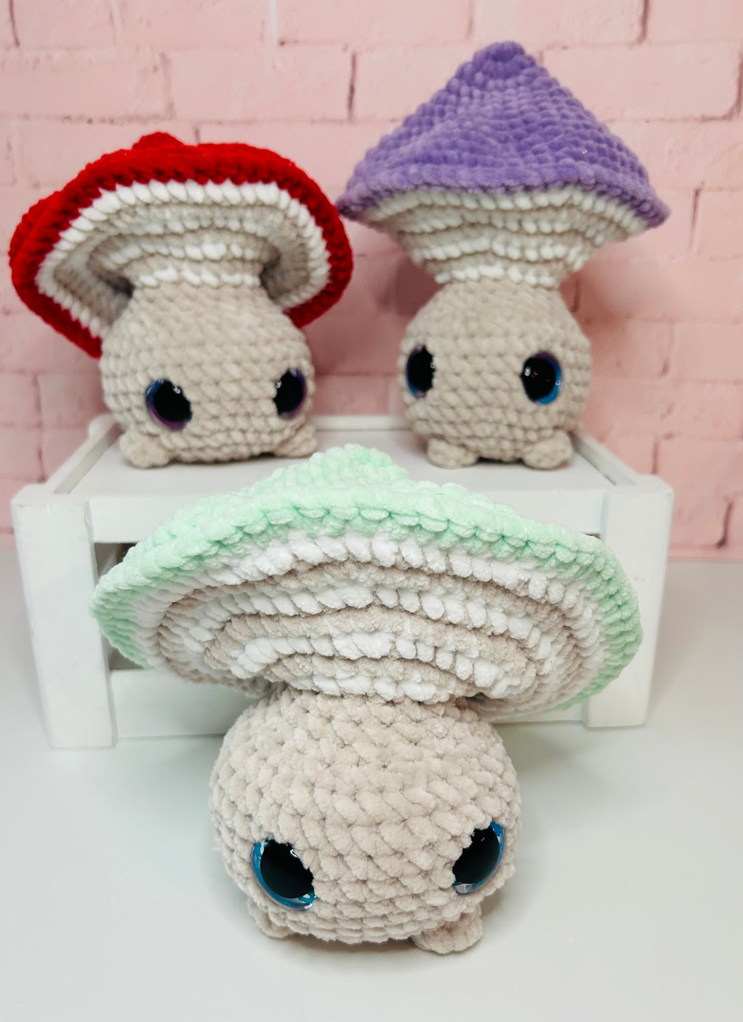 POP Top Mushrooms - Crochet Plush Toy