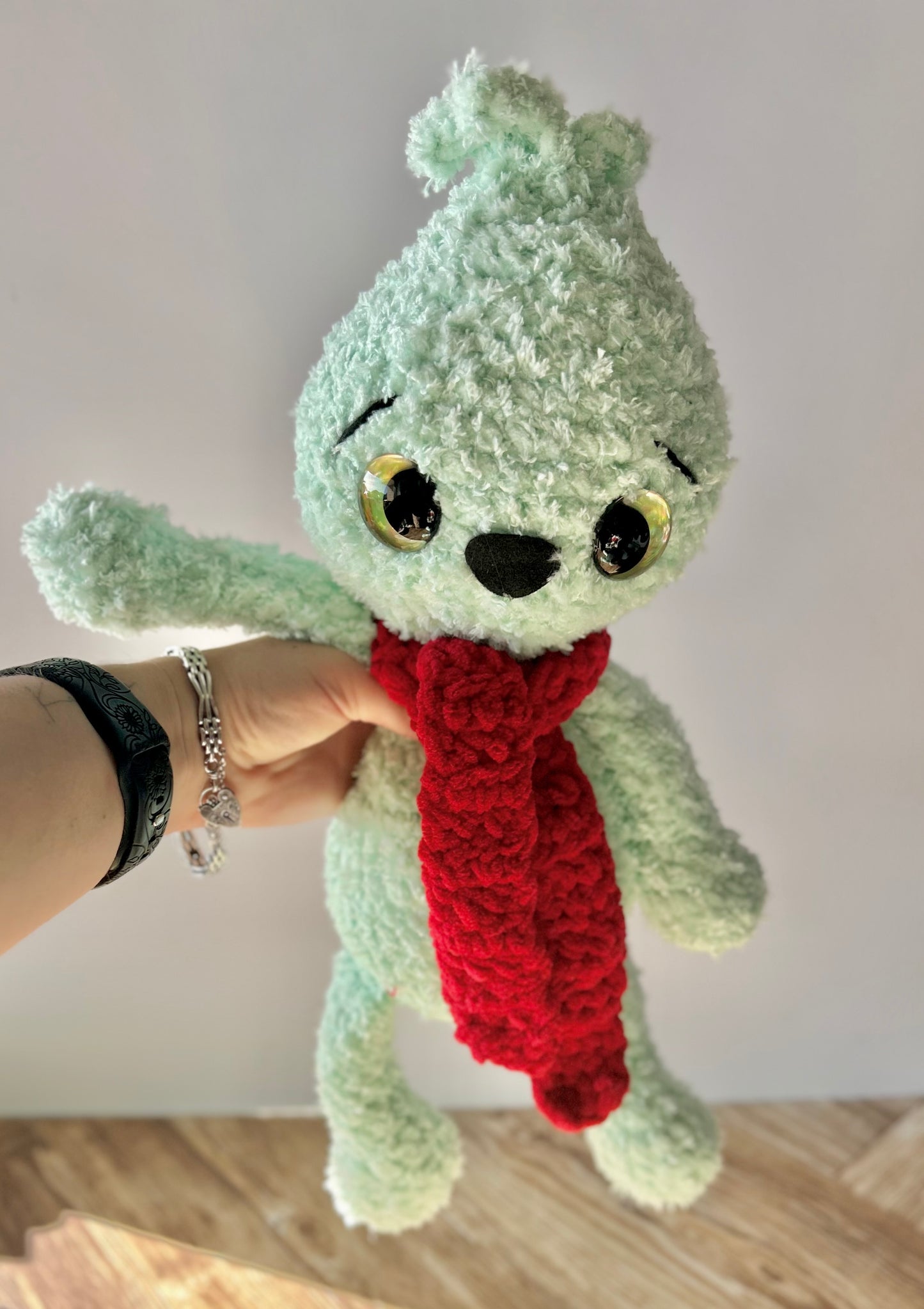 Mr Misunderstood - The Christmas Grinch Crochet Soft Toy / Plush