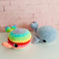 Mumma Whale + Babies - Crochet Soft Toy