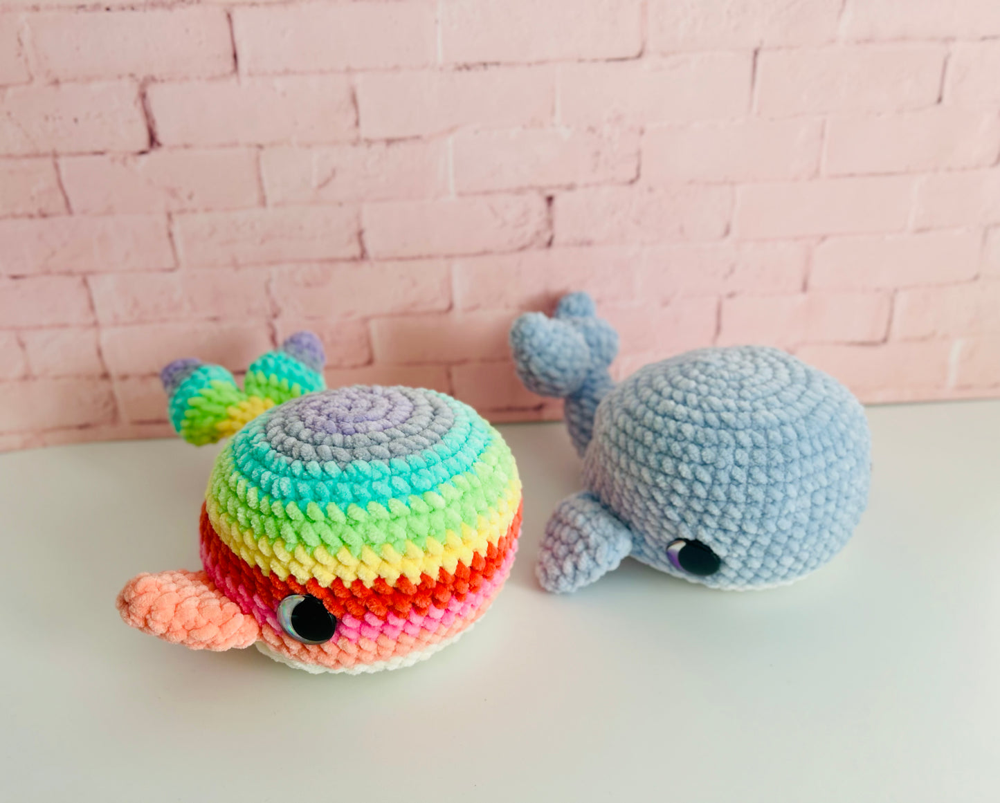 Mumma Whale + Babies - Crochet Soft Toy