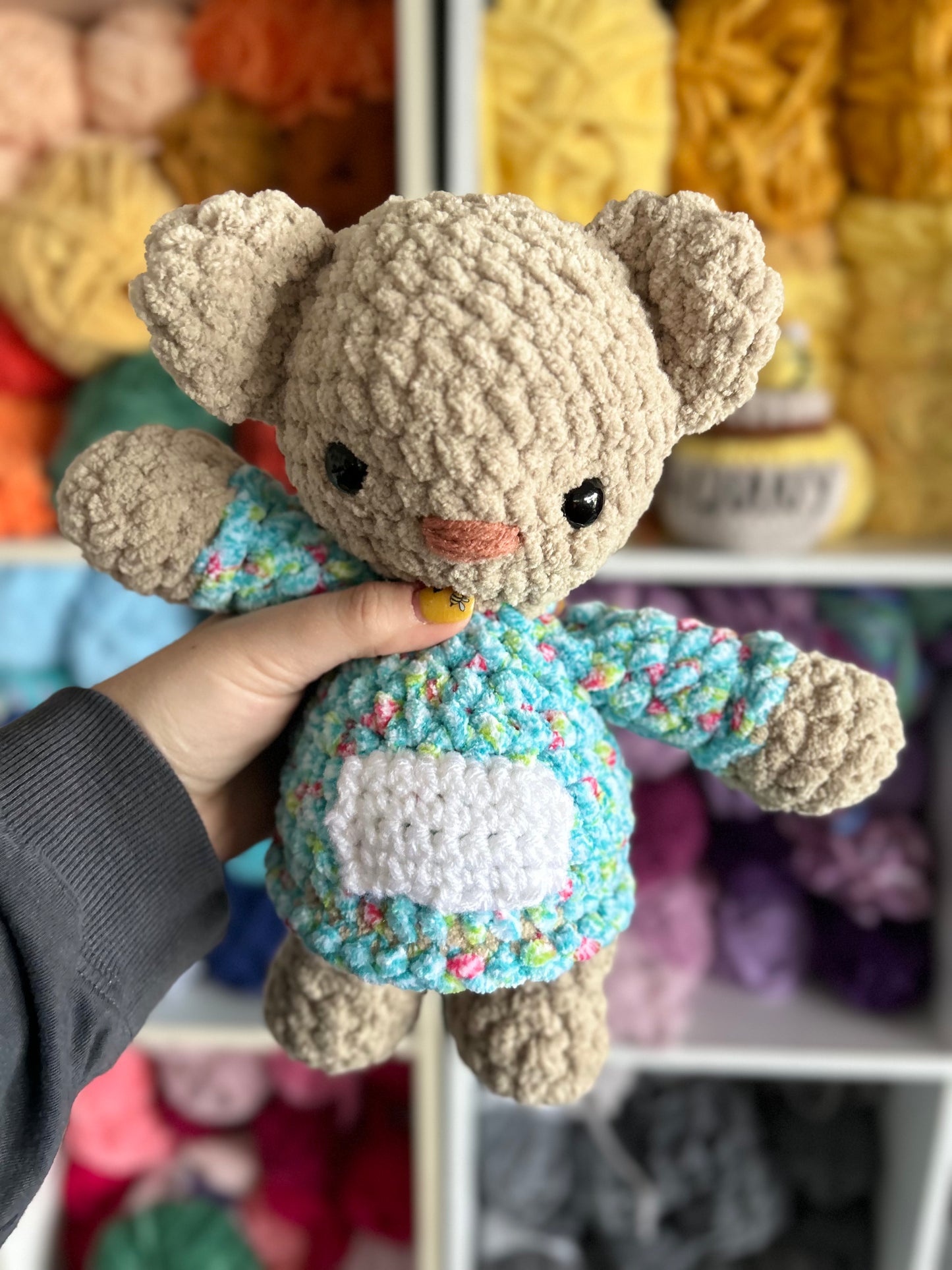 Snuggle Bear - Crochet Plush Toy