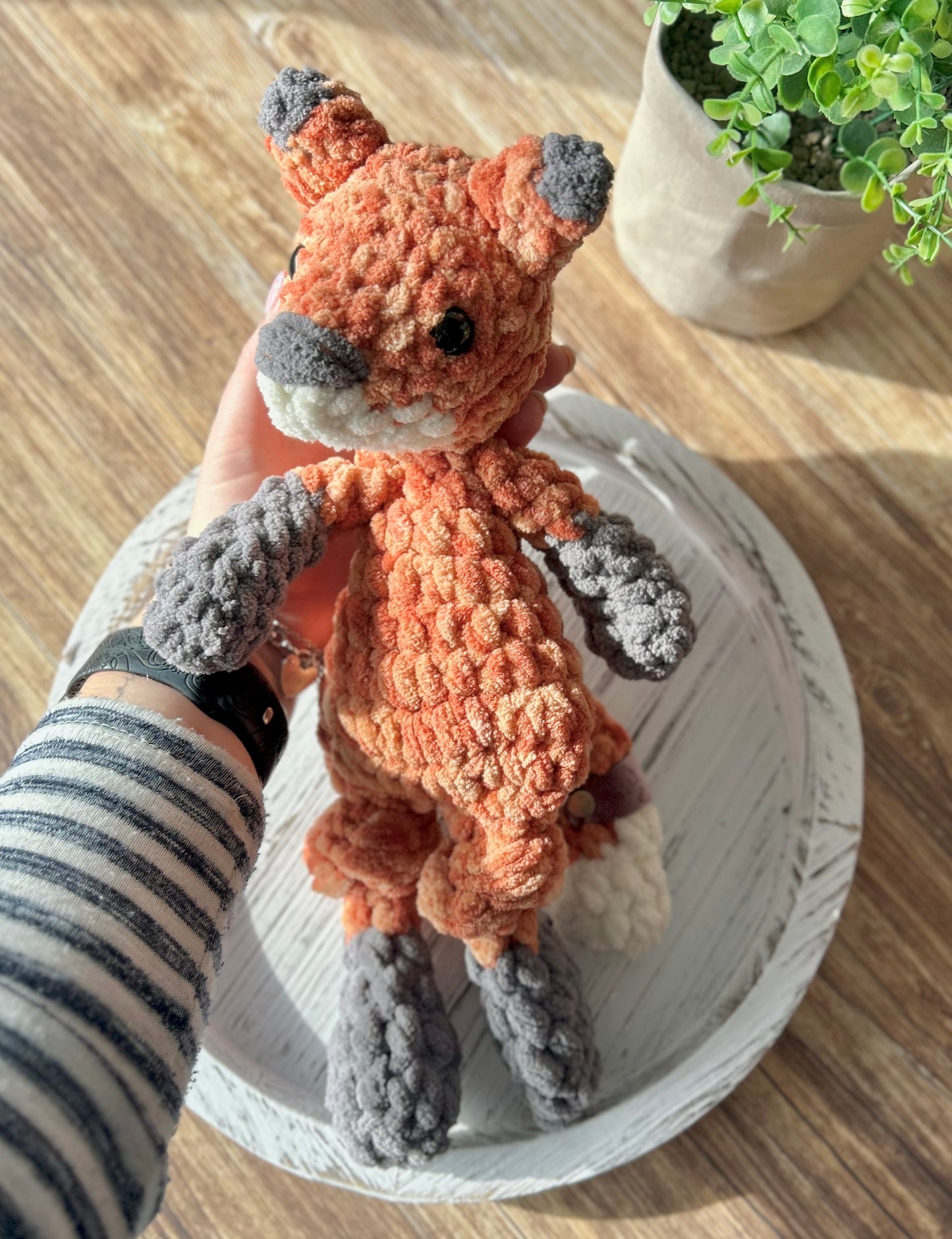 Mini Ford Fox - Crochet Snuggler / Lovey