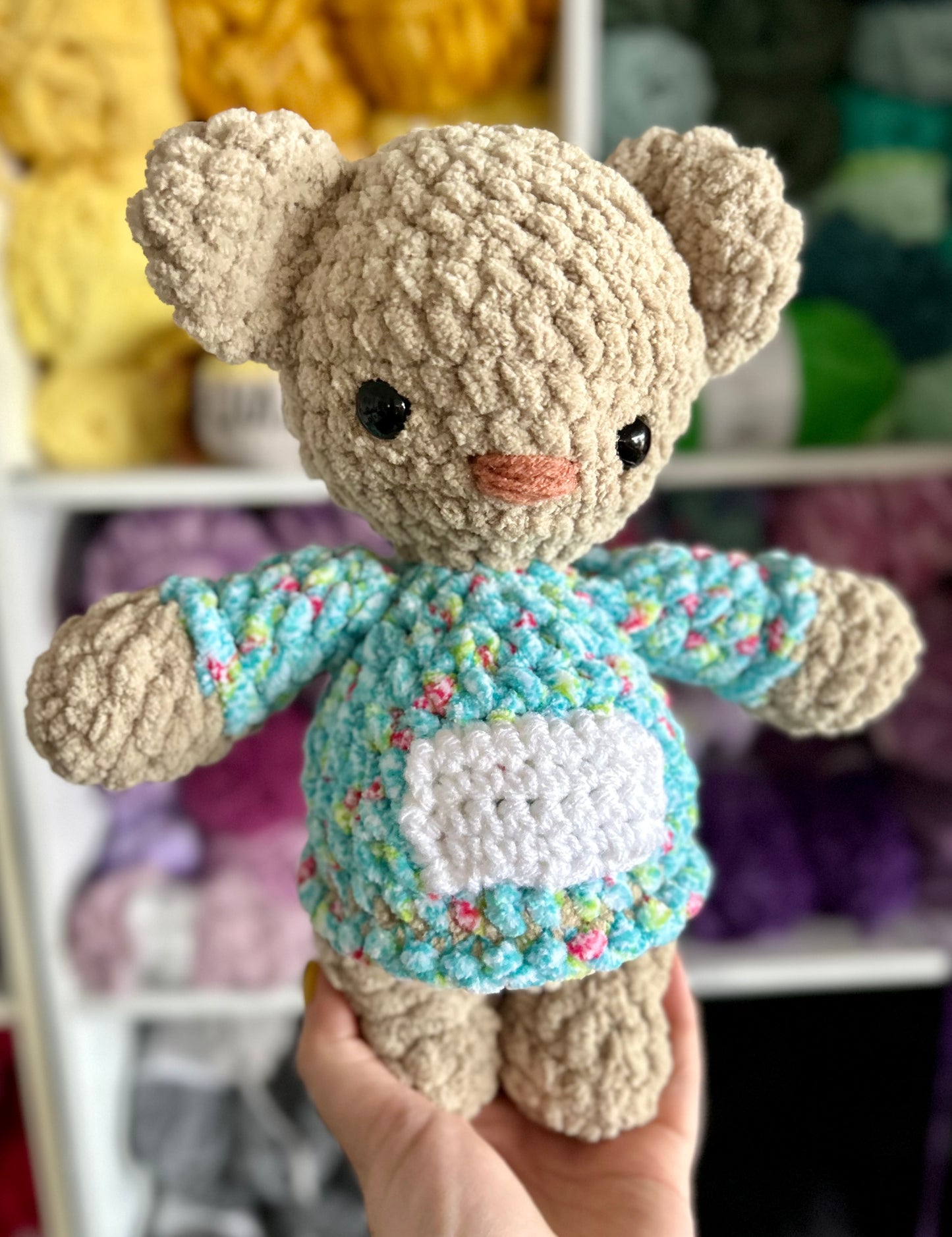 Snuggle Bear - Crochet Plush Toy