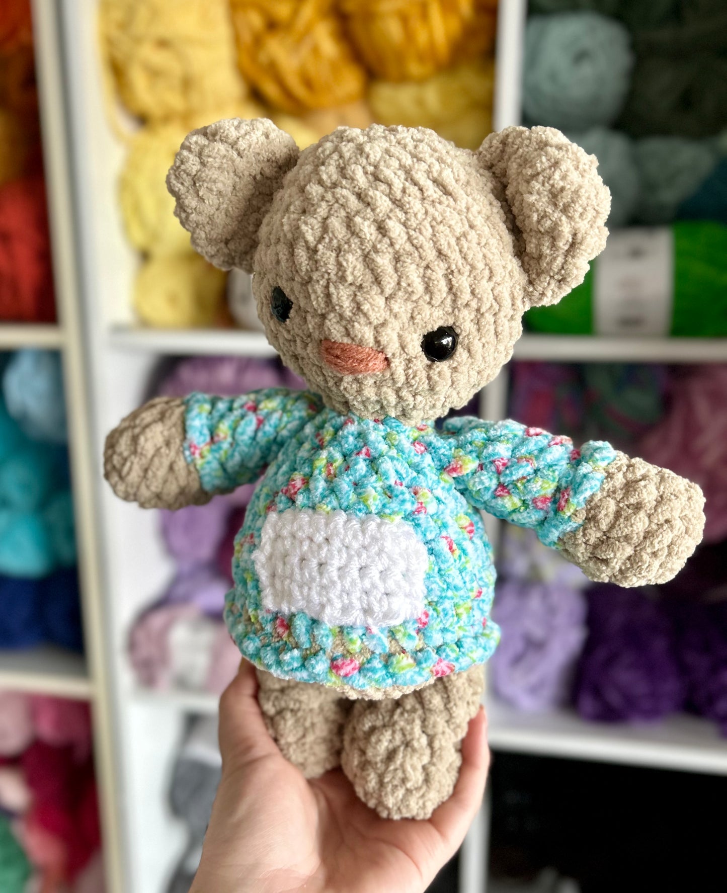 Snuggle Bear - Crochet Plush Toy