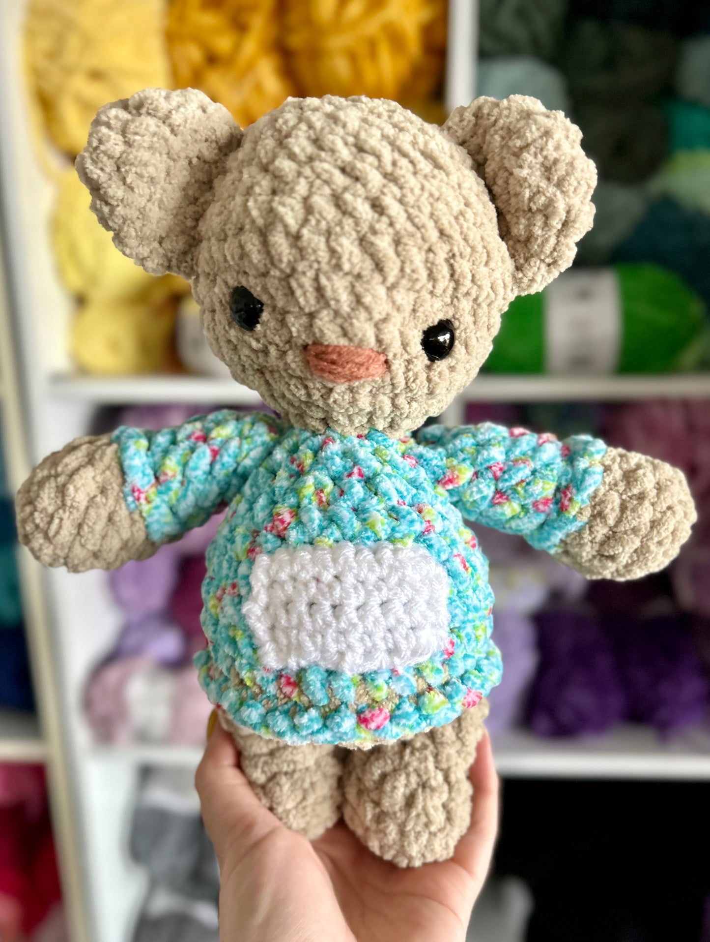 Snuggle Bear - Crochet Plush Toy