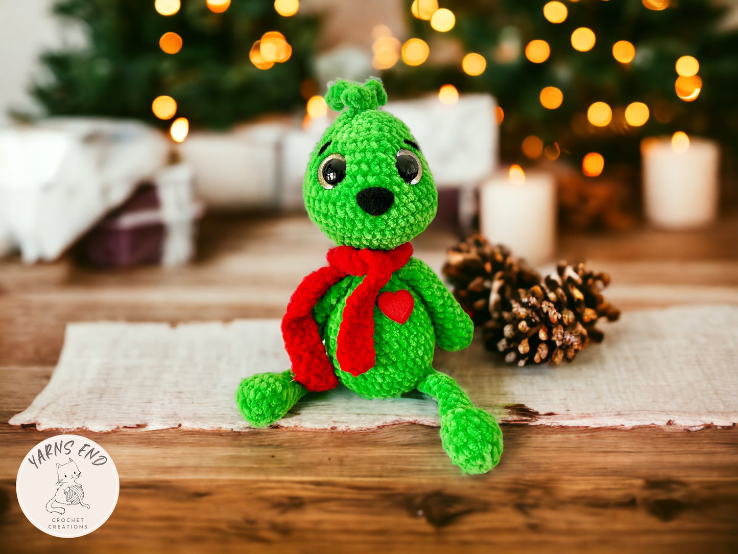 Mr Misunderstood - The Christmas Grinch Crochet Soft Toy / Plush