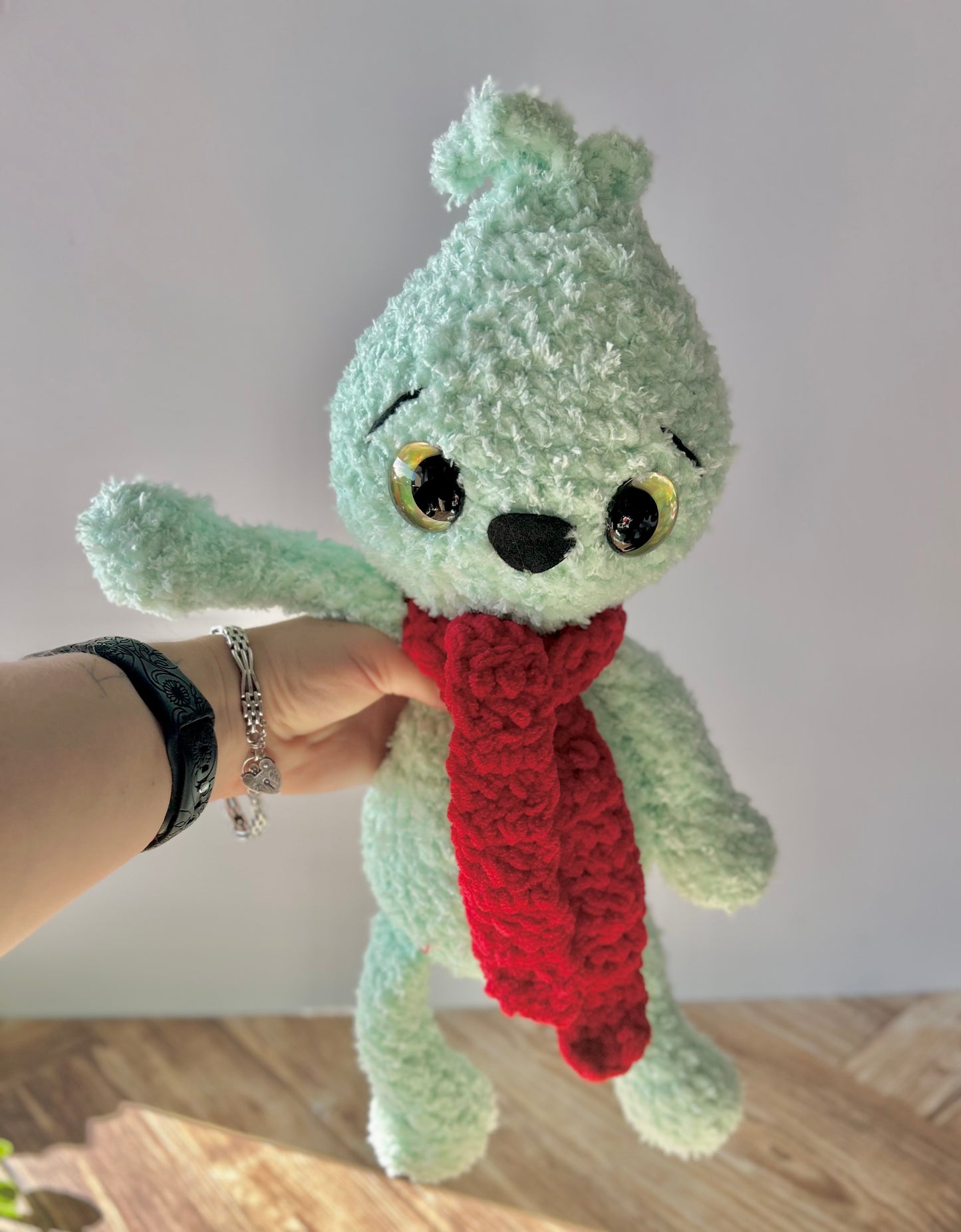 Mr Misunderstood - The Christmas Grinch Crochet Soft Toy / Plush