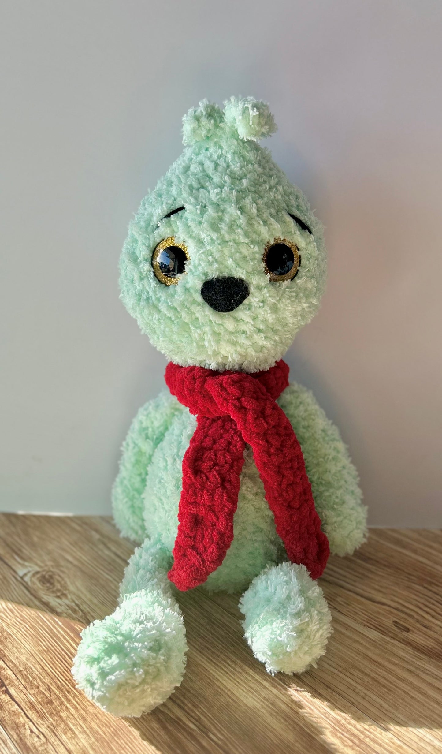 Mr Misunderstood - The Christmas Grinch Crochet Soft Toy / Plush