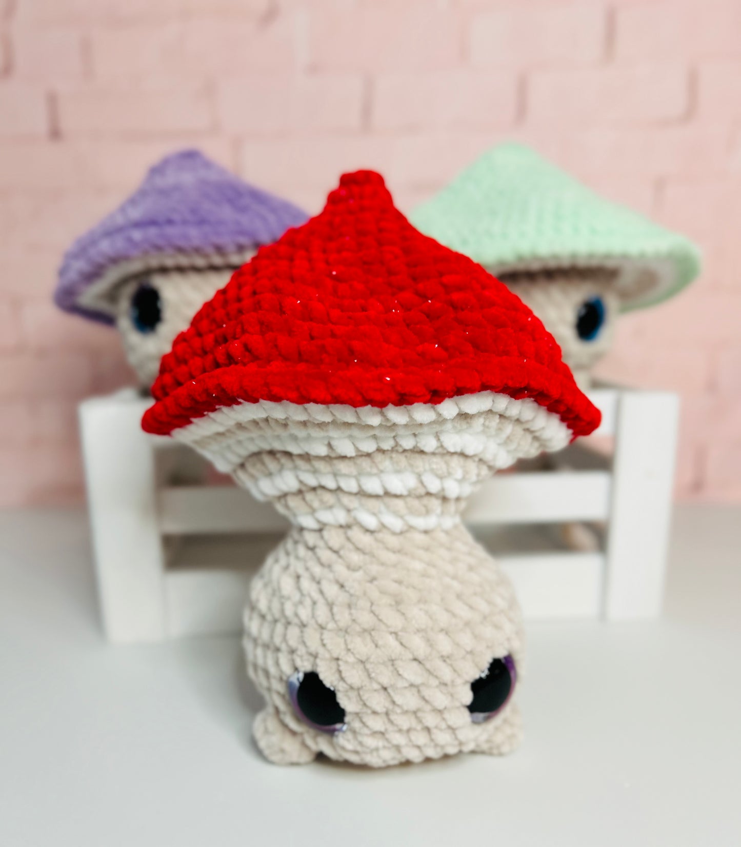 POP Top Mushrooms - Crochet Plush Toy