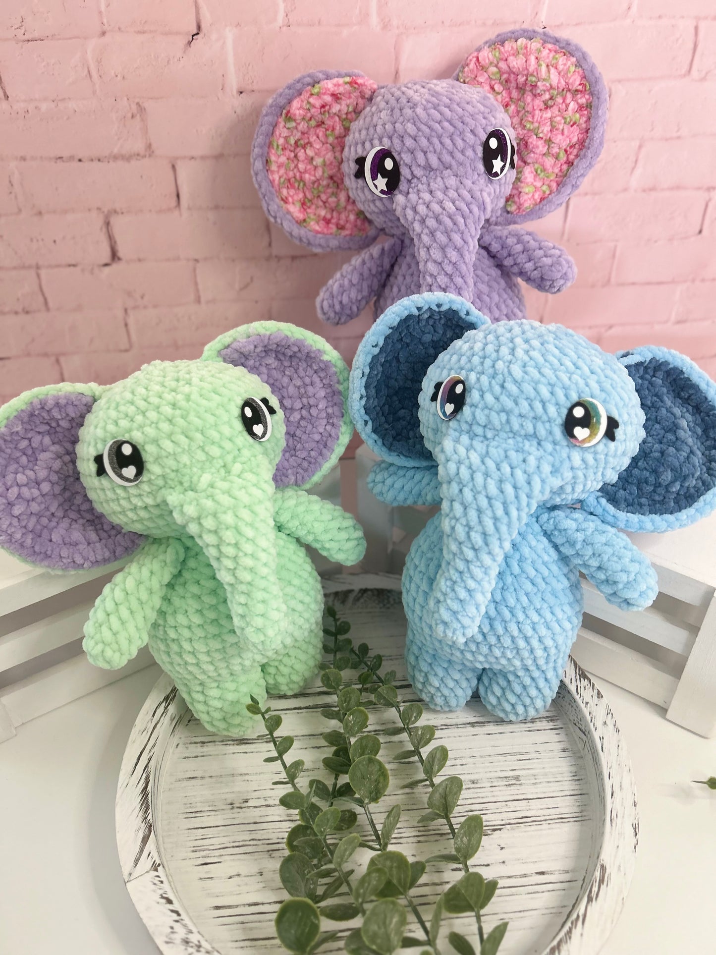 Ella the Elephant - Crochet Plushie