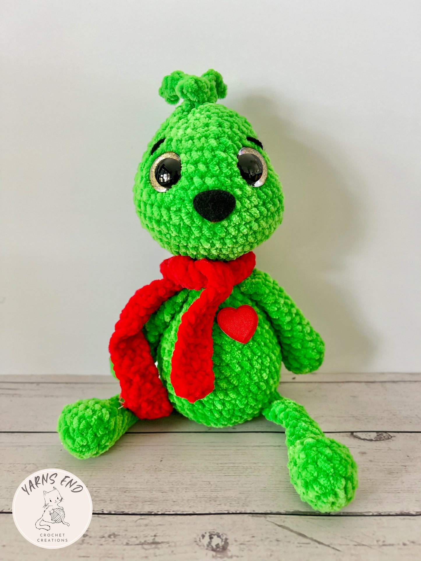 Mr Misunderstood - The Christmas Grinch Crochet Soft Toy / Plush