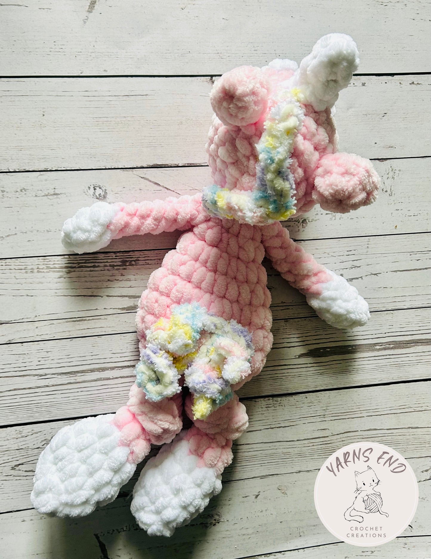 Mini JUMBO Luna the Unicorn - Crochet Snuggler