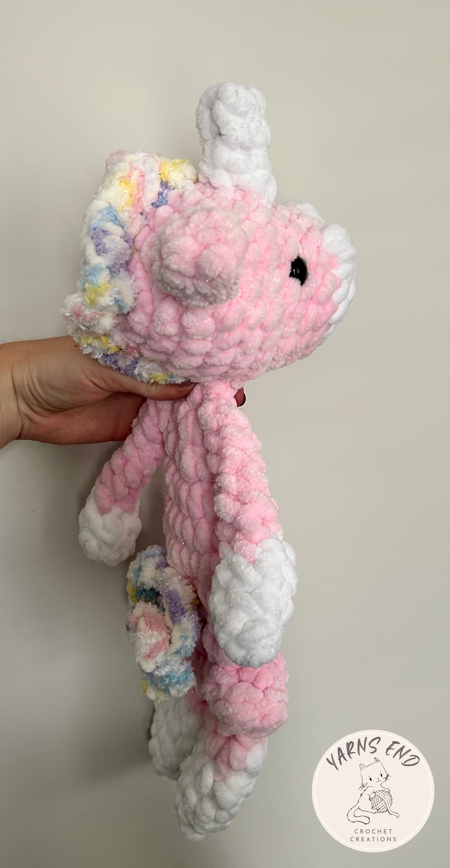 Mini JUMBO Luna the Unicorn - Crochet Snuggler