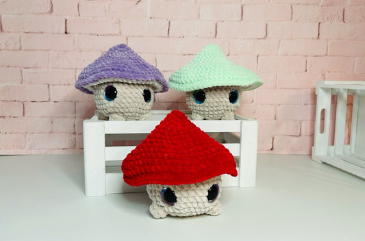 POP Top Mushrooms - Crochet Plush Toy