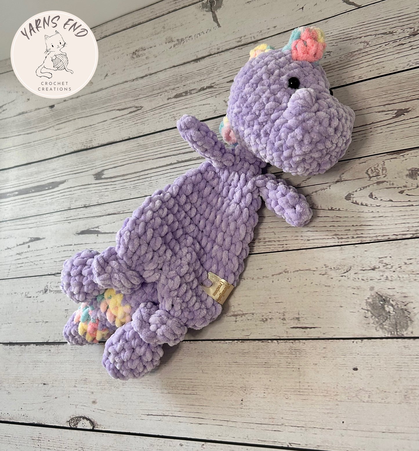 Tinysauraus The Dino - Midi Crochet Snuggler / Lovey