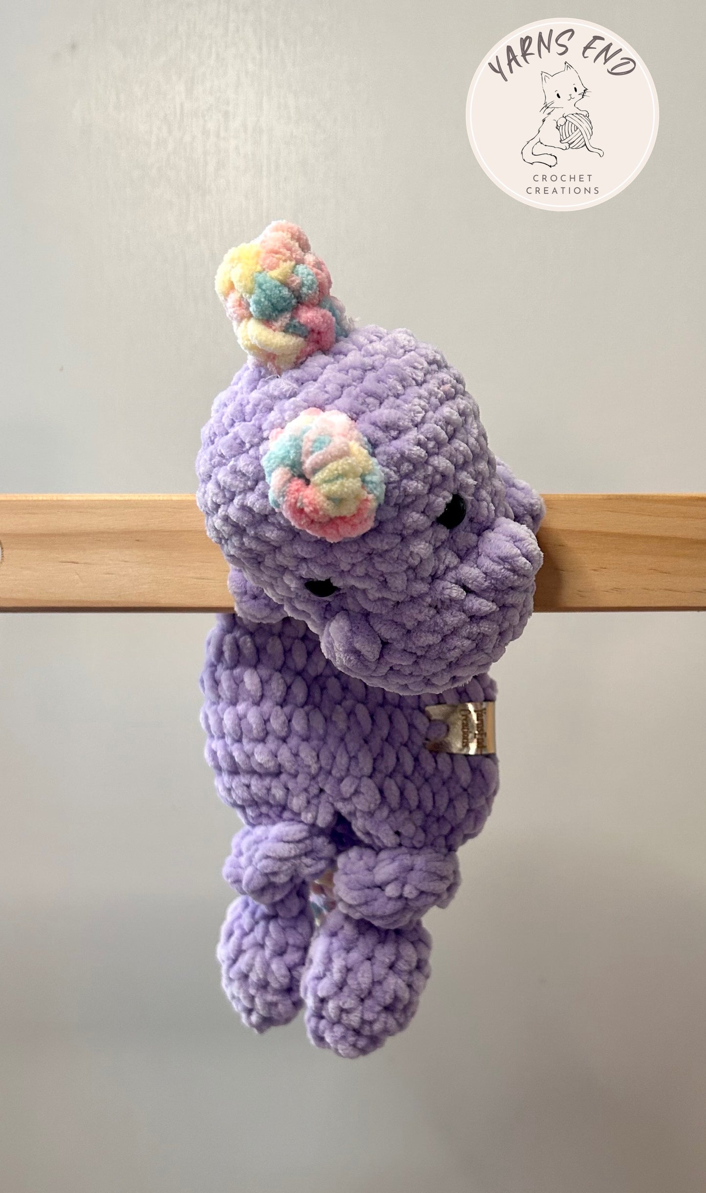 Tinysauraus The Dino - Midi Crochet Snuggler / Lovey