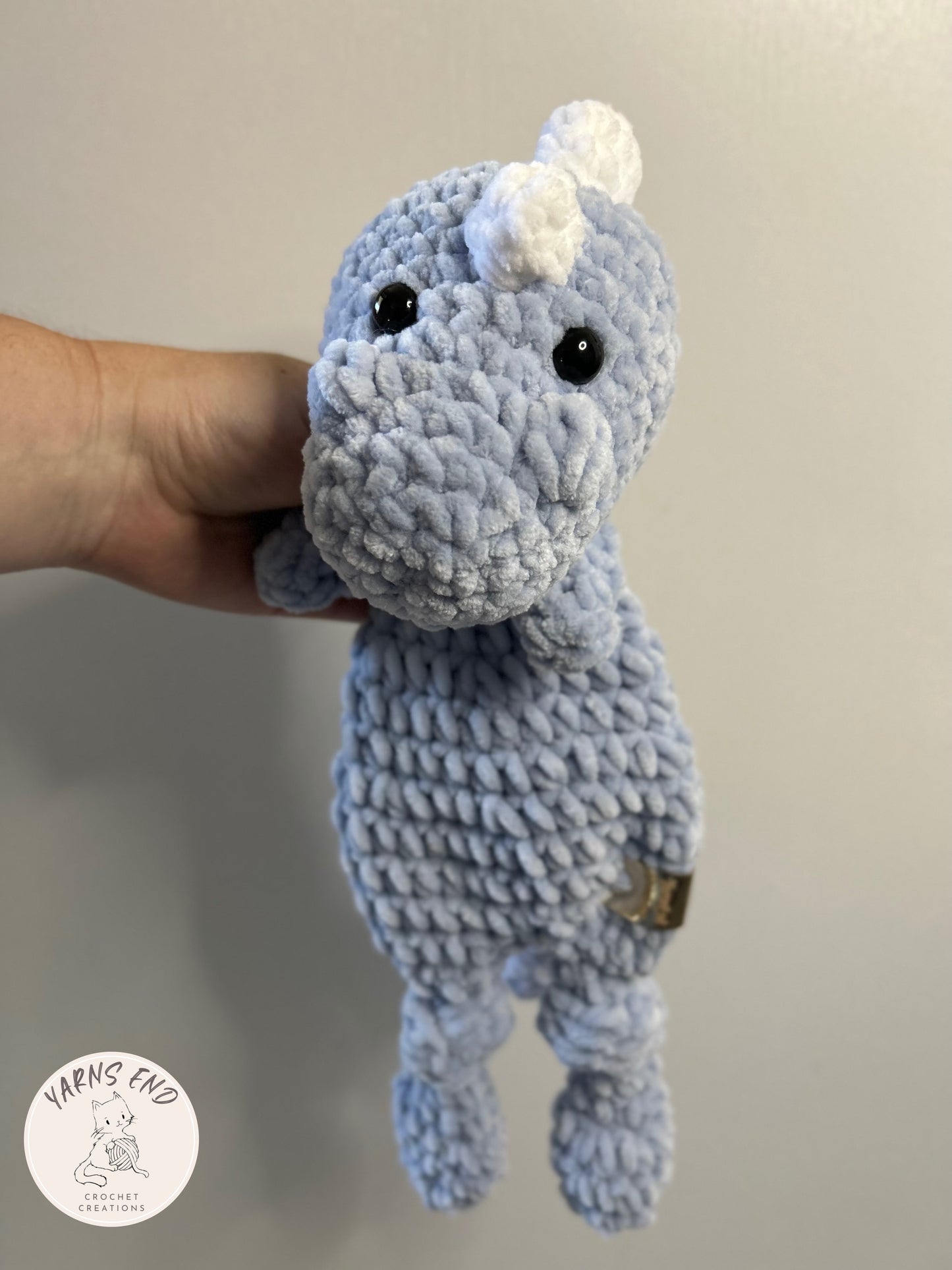 Tinysauraus The Dino - Midi Crochet Snuggler / Lovey