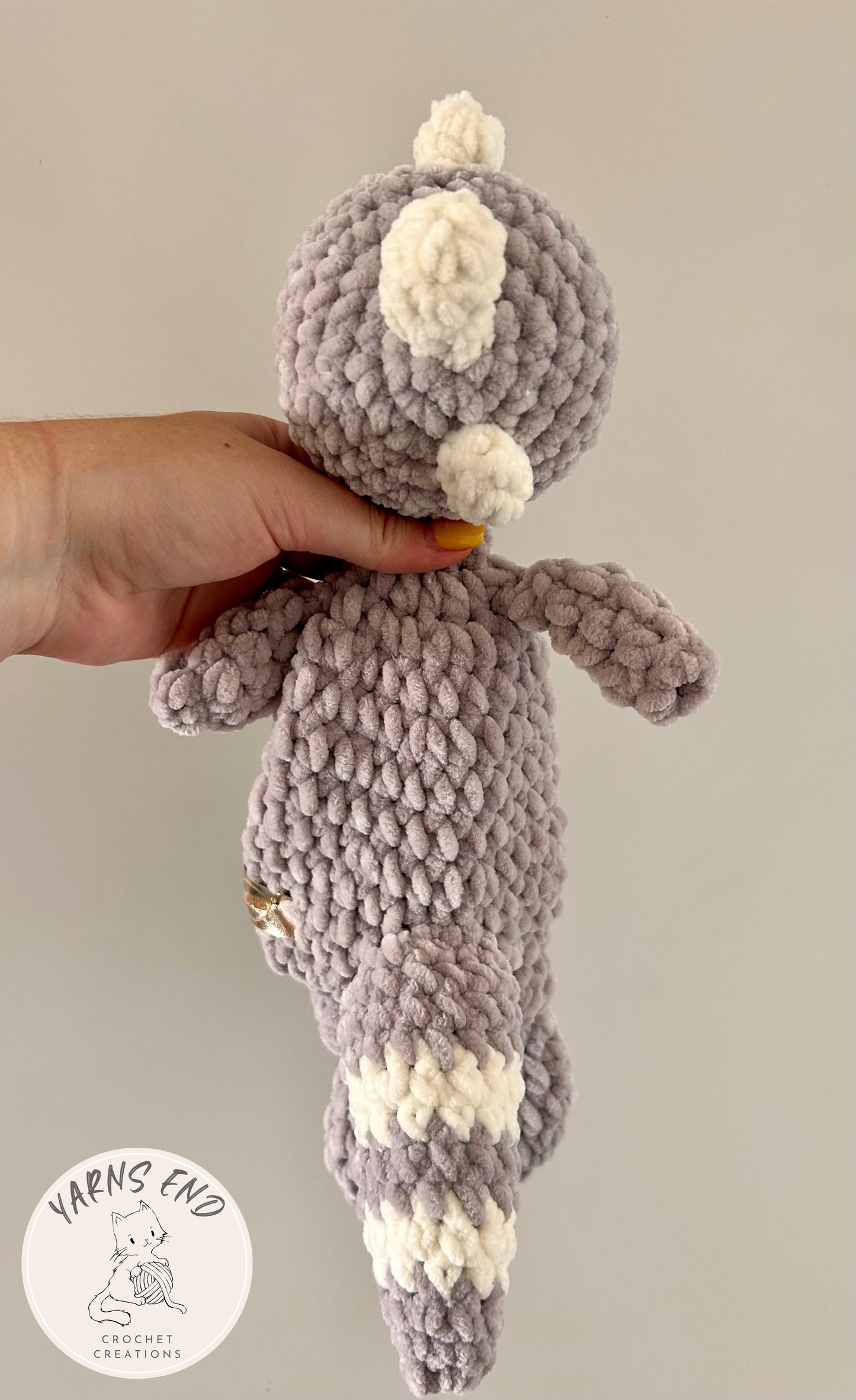 Tinysauraus The Dino - Midi Crochet Snuggler / Lovey