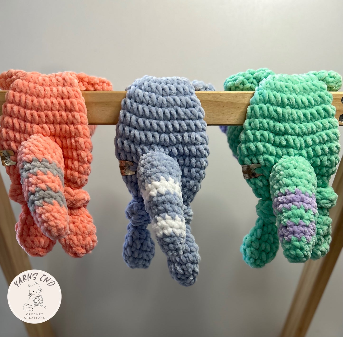 Tinysauraus The Dino - Midi Crochet Snuggler / Lovey